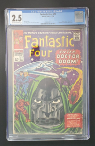 Fantastic Four #57 CGC 2.5 1966 Marvel Doctor Doom Cover