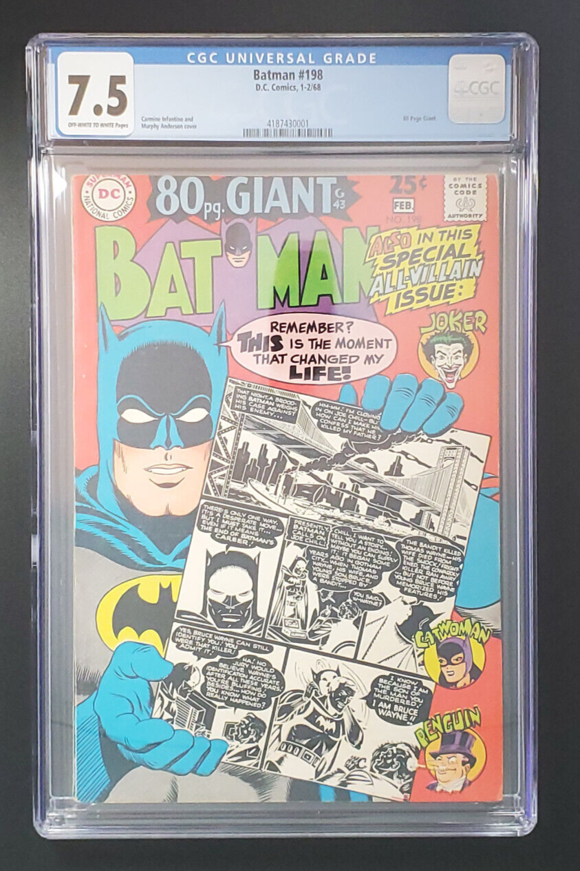 Batman #198 1968 DC CGC 7.5