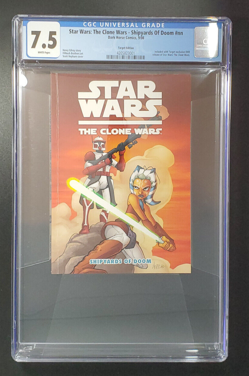 Star Wars The Clone Wars Shipyards of Doom Target Variant 2nd App Ahsoka CGC 7.5